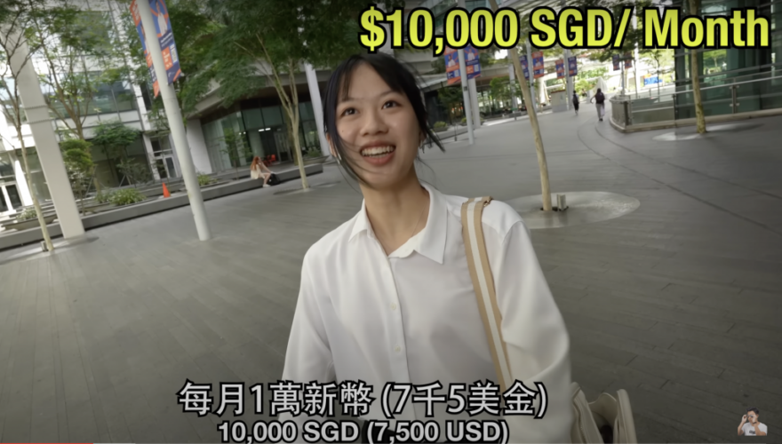NUS student thinks she’ll earn $10,000/month after graduation