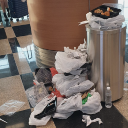 ‘Is Singapore a Garden City?’ — Woman shocked to see pile of rubbish, overflowing trash bin inside Changi Terminal 3